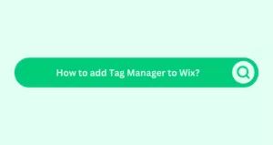 How to add Tag Manager to Wix?