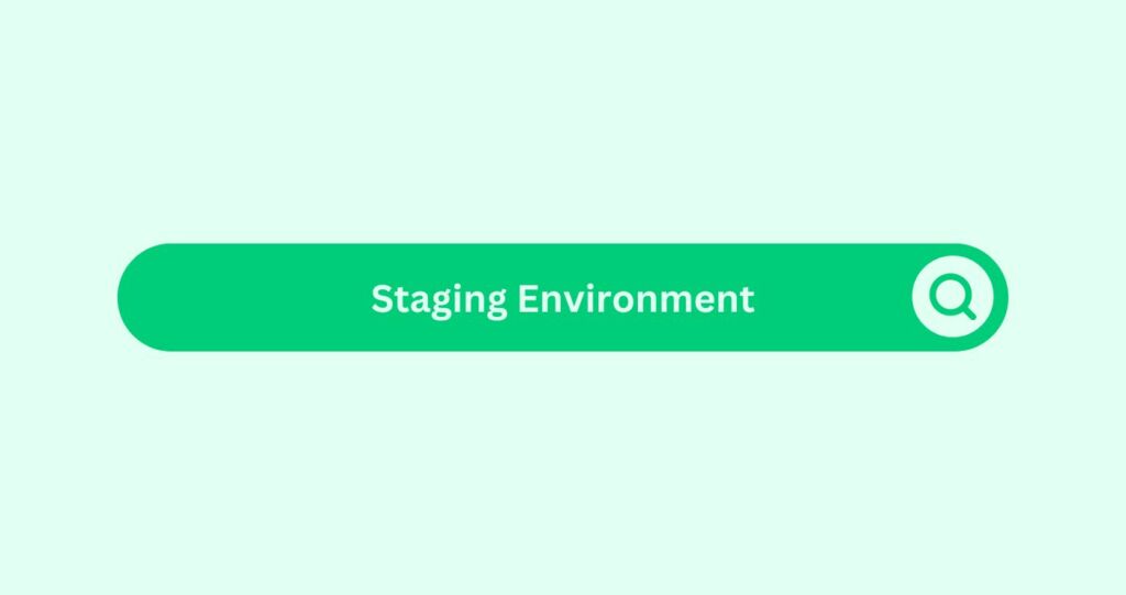 Staging Environment - Marketing Glossary