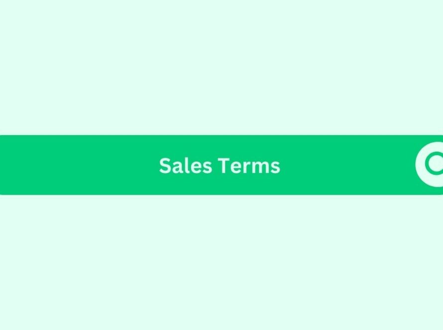 Sales-terms- Marketing Glossary