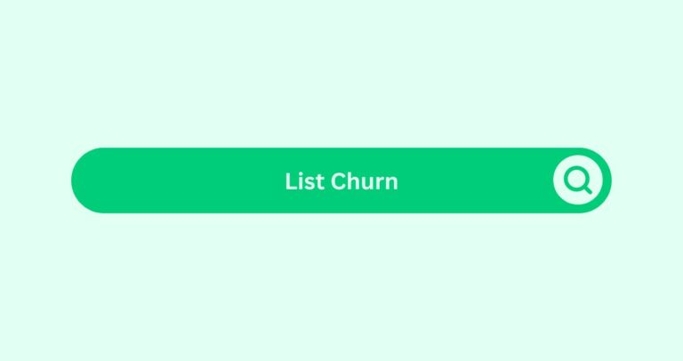 List-Churn- Marketing Glossary