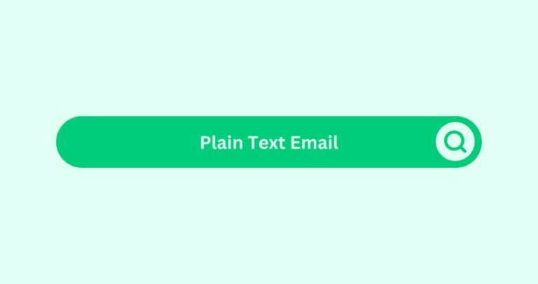 Plain Text Email- Marketing Glossary