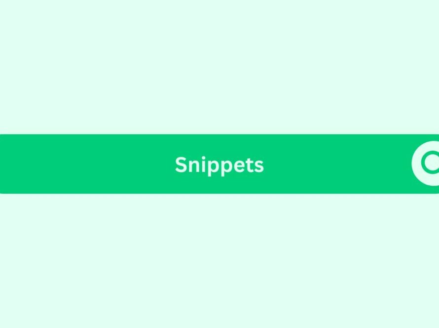 Snippets- Marketing Glossary