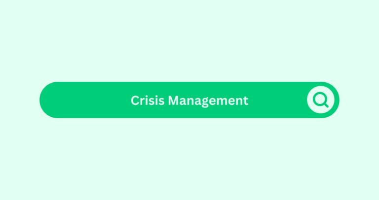 Crisis-management- Marketing Glossary