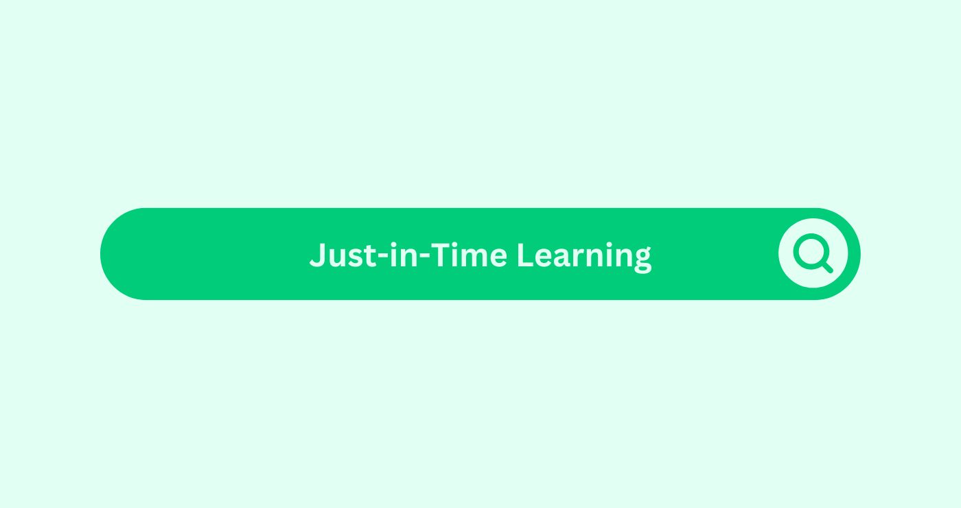 Just-in-Time Learning