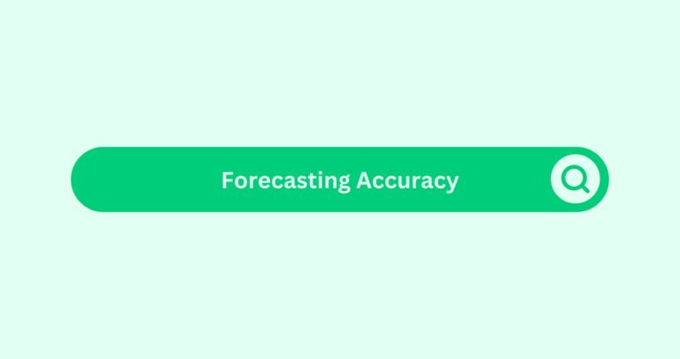 Forecasting Accuracy